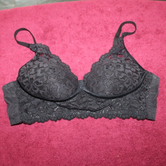 Maidenform Pure Comfort Wireless Lace Longline Bralette Lightly Lined Convertibl - Picture 1 of 6